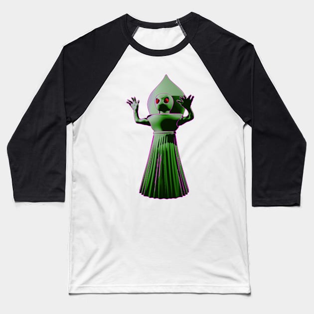 Flatwoods Monster Baseball T-Shirt by JonHale